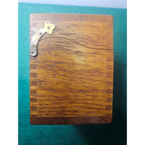 Vintage Weis Wooden Recipe Box with Dovetail Assembly Made in USA - Picture 4 of 8